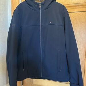 Tommy Hilfiger Men's Dark Blue Hooded Jacket